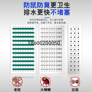 304井盖不锈钢盖板厨房防滑下水道水沟格栅 排水沟盖板定制201