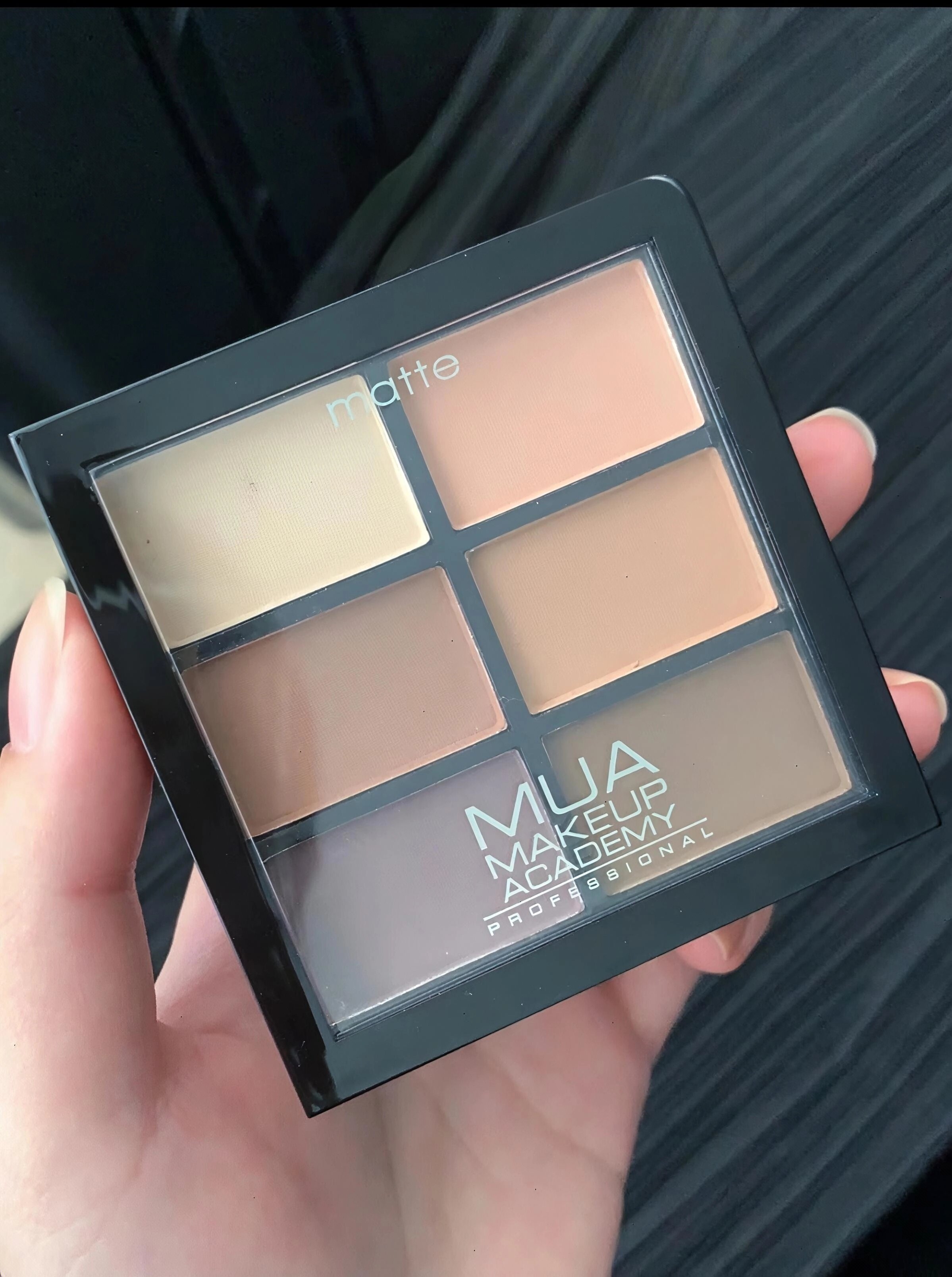 MUA Makeup Academy 六色全哑 光酒红色 橙色眼影盘