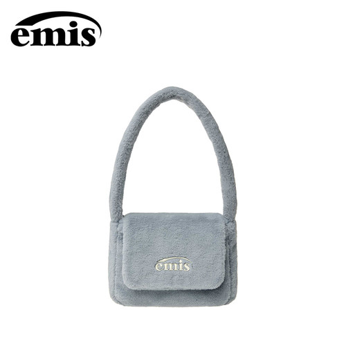 emis手提包小方包毛绒慵懒可爱