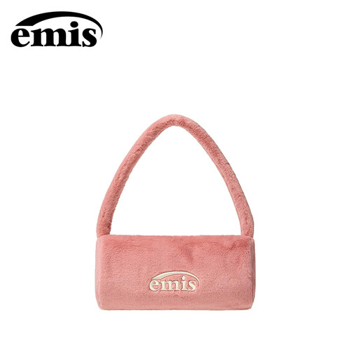emis手提包圆筒包毛绒