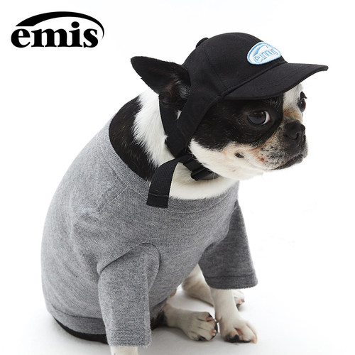 emis宠物徽章球帽露耳朵可爱