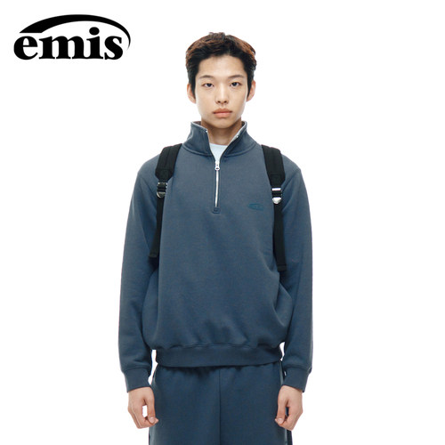 emis半拉链式卫衣早秋薄款情侣装
