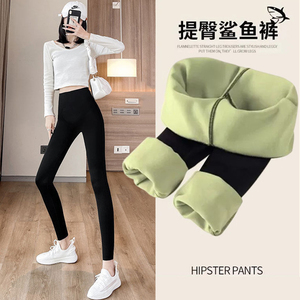 VIKRYRA'S SOULYG外穿保暖高腰鲨鱼裤女加绒加厚芭比裤收腹瘦腿