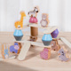 动物平衡叠叠高儿童早教益智玩具积木拼搭堆叠木质玩具 跨境新品