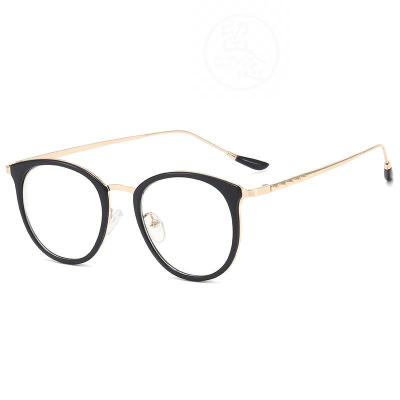 极速。Retro transpanrent spectacle frame women's literary fa