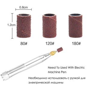 新品100/50pc Sanding Cap Bands For Electric ManicUure Machin