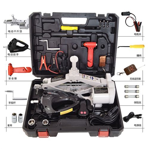 极速赵氏车载汽车电动千斤顶车y用千斤顶套装 电动冲击扳手剪式千