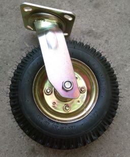 极速。包邮8寸双轴承充气万向轮高速运作脚轮Q手推车烧烤车静音减