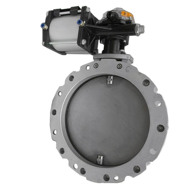 极速气动水泥专用铝合j金粉体粉尘蝶阀 DN100 150 200250 300 不