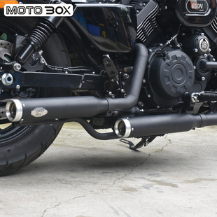 极速建设香帅XS650改装响尾蛇排气管全段 二出Q二声浪低沉消音器