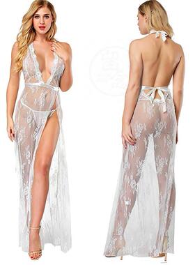 极速。 Sexy Lingerie Sexy gauze suspender womensU long skir