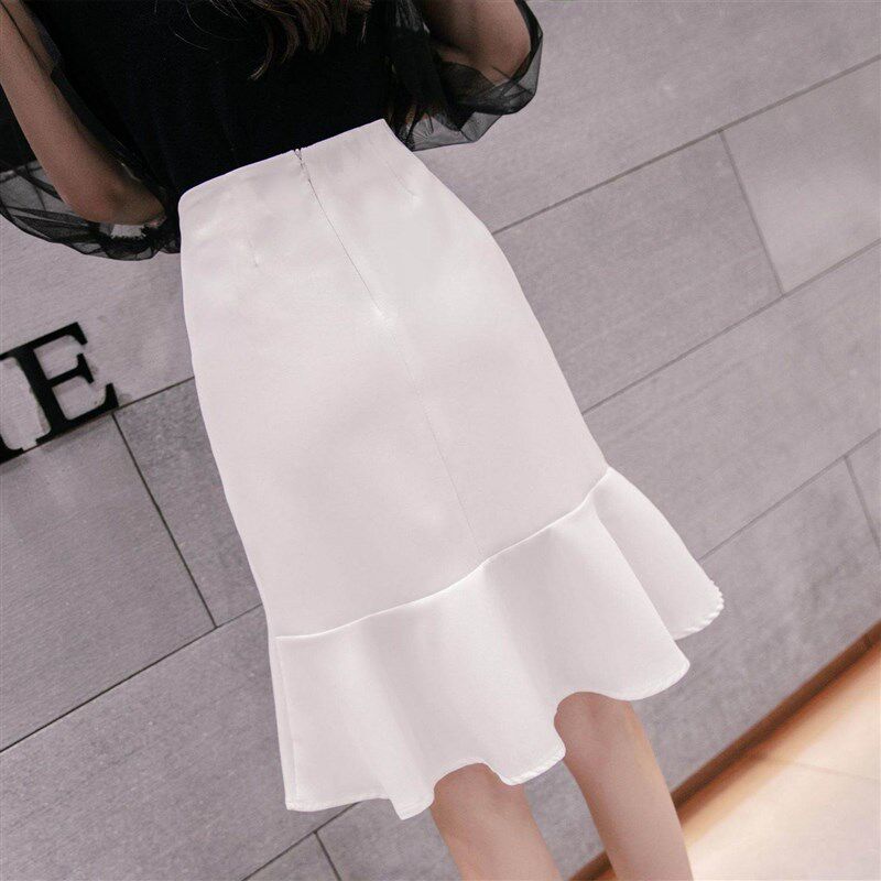 极速High waist fishtail skirt A2022 summer new versatile hal