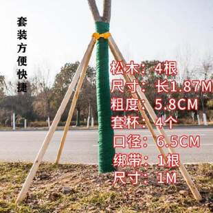 极速架圆柱木架扶植绿色铁架拉紧栽树收紧园艺我要买X杆园林固定
