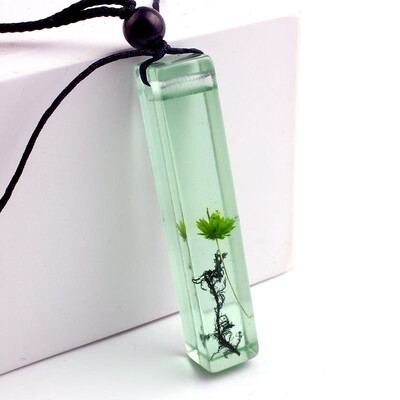 新品Vintage menwoman s fashionable wood resTin necklace