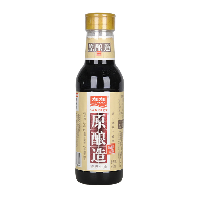 加加酱油 原酿造酱油500ml 特级生抽家用炒菜烹饪调味料,粮油调味/速食/干货/烘焙,酱油,淘宝优惠券,粉丝福利购,淘宝优惠卷