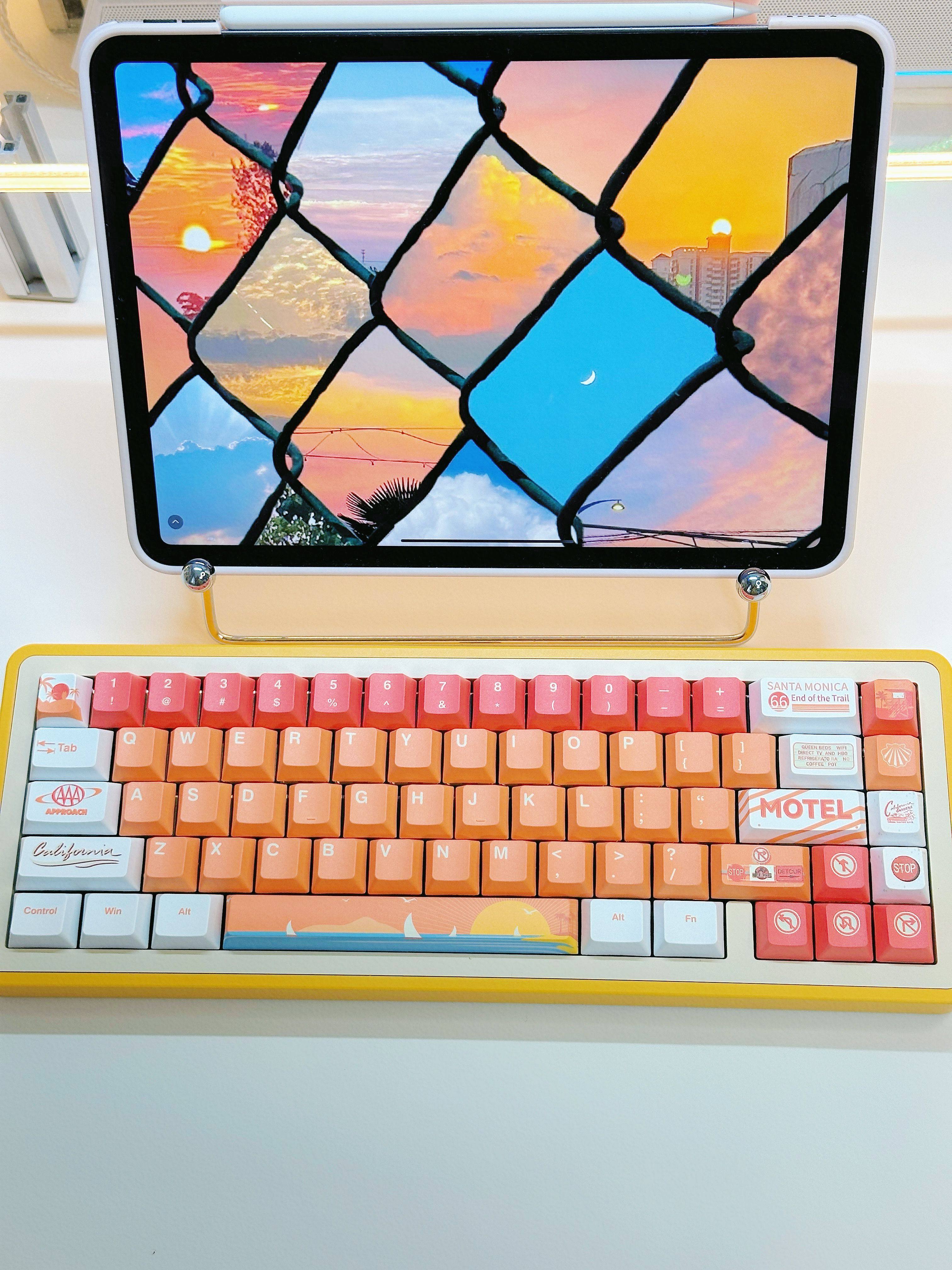 California Dream美式复古原厂140键热升华键帽,电脑硬件/显示器/电脑周边,其它电脑周边,淘宝优惠券,粉丝福利购,淘宝优惠卷