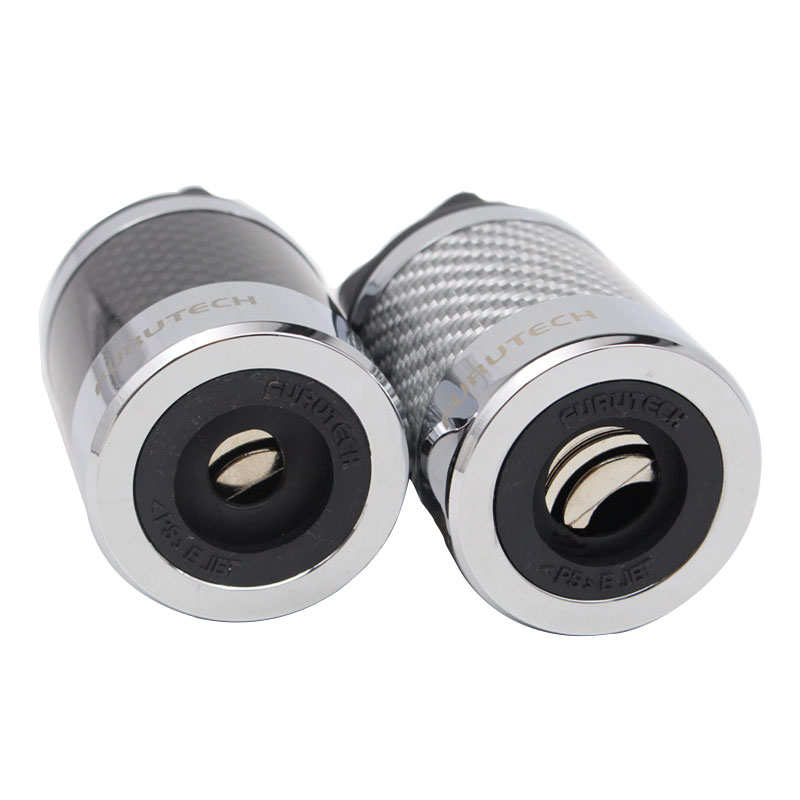 古河电源插头尾插HIFI紫铜碳纤维DIY发烧音响20A英式品字尾插