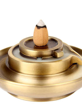 卓好 铜石磨倒流香炉摆件