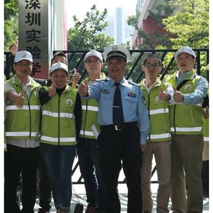深圳家校警交通安全护航队家长义工服装志愿者反光马甲劝导旗帜