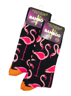 米奇·多德竹袜竹纤维抗菌防臭火烈鸟Flamingo男袜潮袜Mitch Dowd