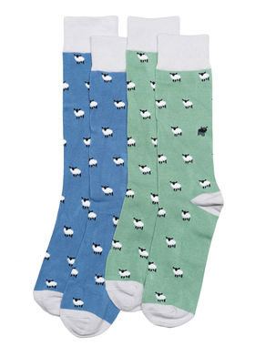 竹纤维抗菌防臭black nosed sheep萌宠瓦莱黑鼻羊黑脸羊男袜HT