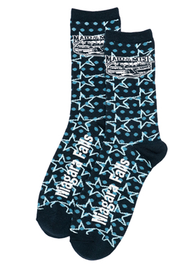 NIAGARA FALLS尼加拉瓜瀑布MAID OF THE MIST雾中少女号中筒男袜