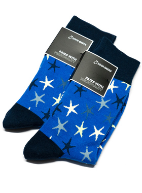 舒适棉质STARFISH海星图案中筒男袜潮袜SOCK GEEKS