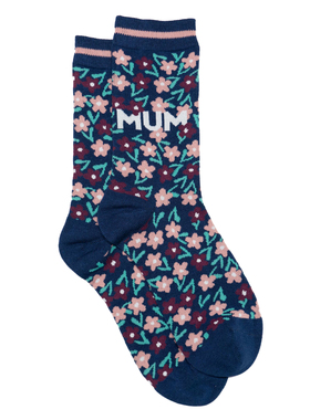 女士竹袜竹纤维抗菌防臭花朵小碎花鲜花无骨对目中筒女袜THO837