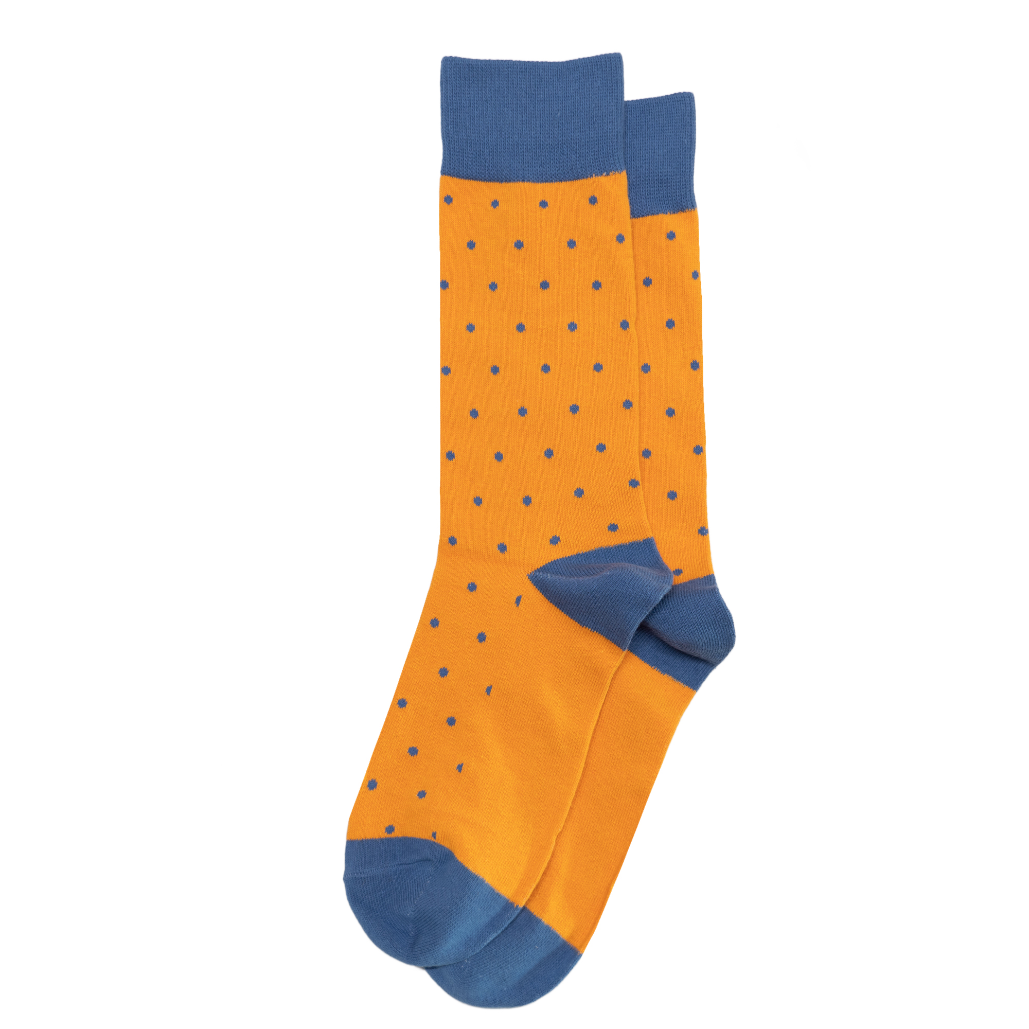 舒适棉质波尔卡圆点波点中筒男袜HT