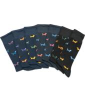 OEKO TEX生态纺织认证丝光棉 DACHSHUND香肠狗腊肠狗中筒男袜CO