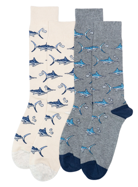 海岛风情PIMA比马棉无骨对目Marlin马林鱼旗鱼对口中筒男袜TBM