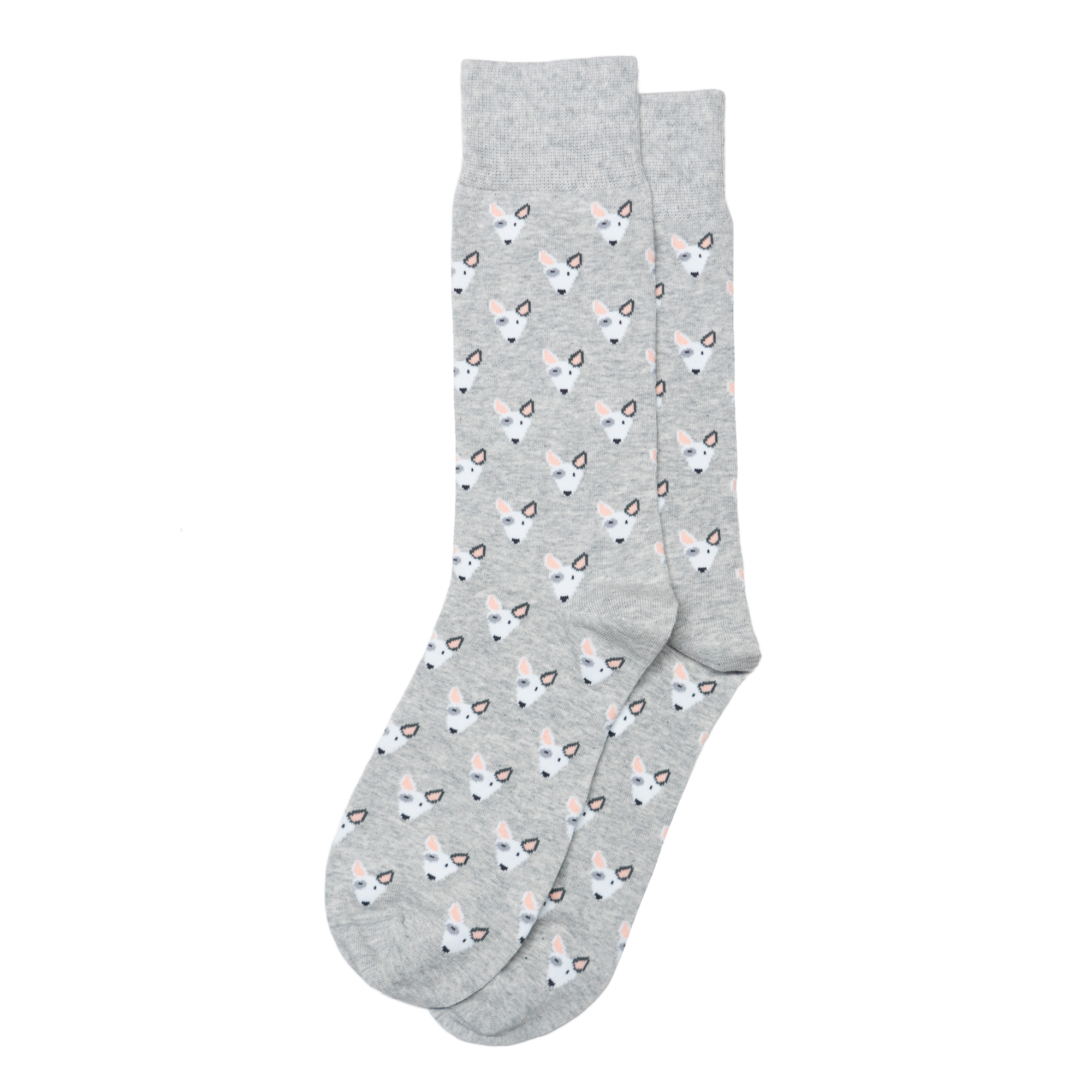 舒适棉质牛头梗犬Bull Terrier狗狗无骨对目手工对口男袜BAS