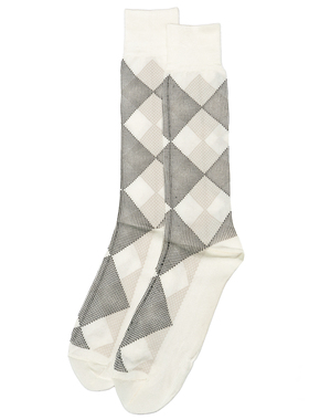 夏季轻薄滑爽丝袜人造丝菱格中筒男袜超大码45-49码Stacy