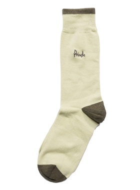 舒适棉质无骨对目无缝袜头撞色拼色中筒商务绅士男袜P080