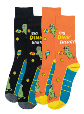 男士舒适棉质BIG DINK ENERGY大*能量匹克球运动中筒男袜RH