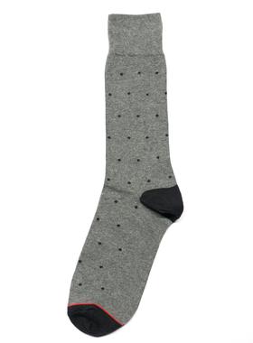 舒适棉质波尔卡圆点波点图案中筒男袜TH130