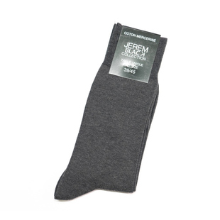 JE舒适丝光棉Mercerized无骨对目无缝袜头春夏薄棉中筒男袜