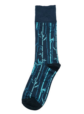 竹袜竹纤维竹子图案中筒绅士男袜CR109