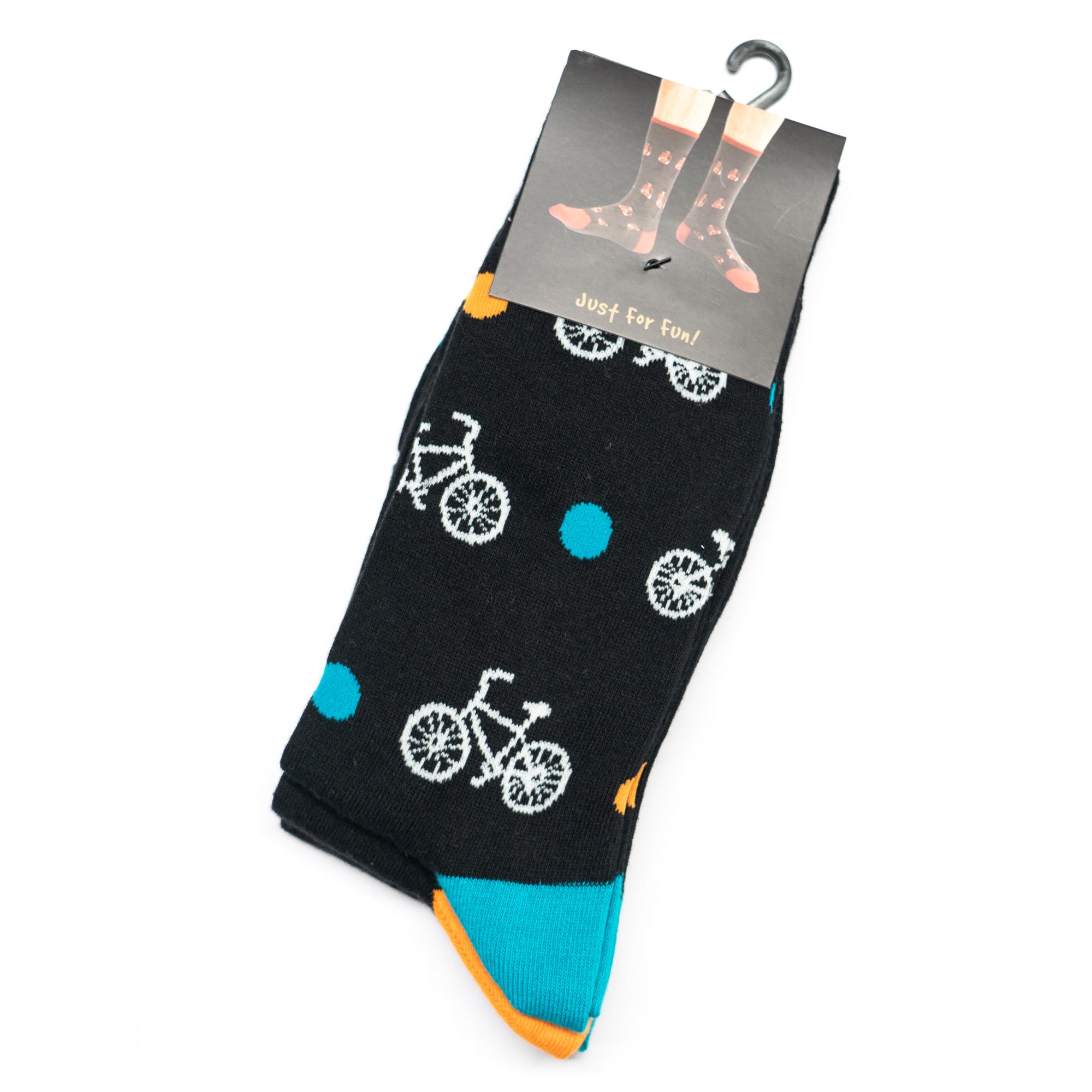 舒适棉质波尔卡圆点波点自行车单车骑行中筒男袜组合装一组三双SS