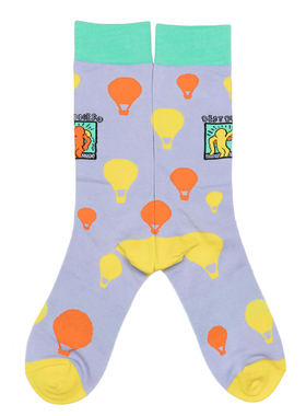 限量版ZUI佳好友Best Buddies足弓平衡拱防滑抗疲劳热气球男袜