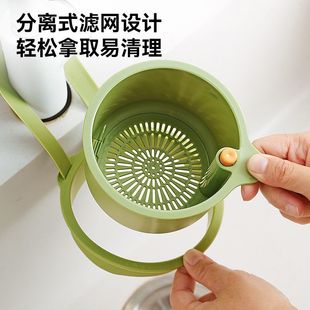 水槽沥水篮家用厨房水槽分离食物残渣过滤篮水果清洗滤水篮 可挂式
