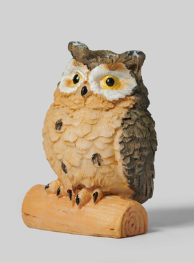 2025新款无聊了就送TA一个猫头鹰摆件迷你创意生日礼物
