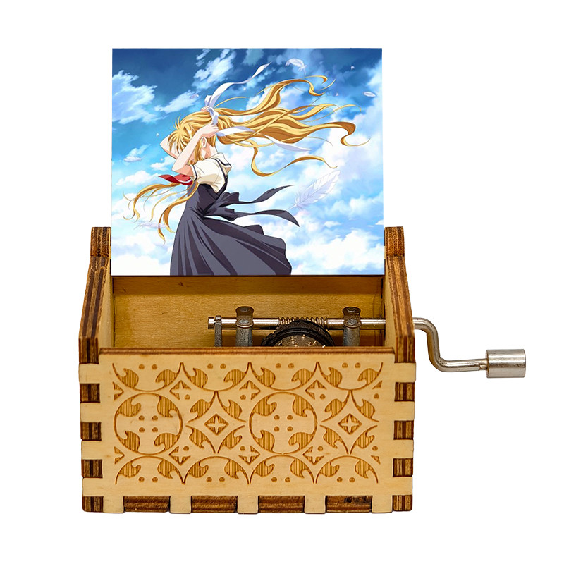 鸟之诗 AIR 手摇木制音乐盒精美雕刻彩绘八音盒生日送礼物摆件