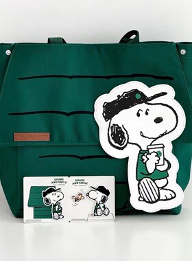 2025爆款森系帆布休闲手提包史努比联名帆布包大容量托特单肩通勤