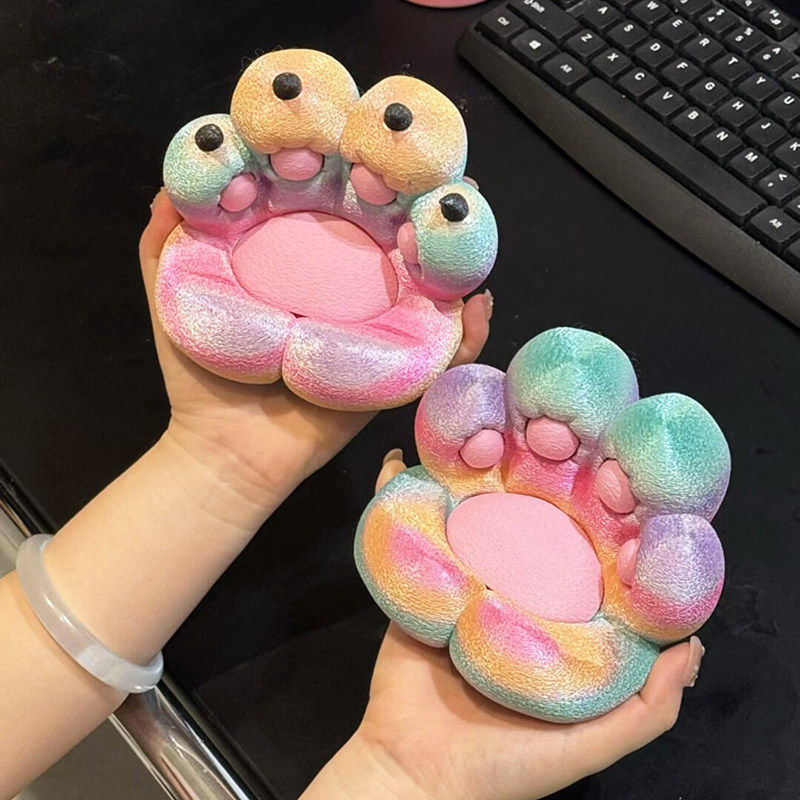 可爱猫爪手机支架桌面3D打印桌面摆件防震防抖多功能懒人追剧神器