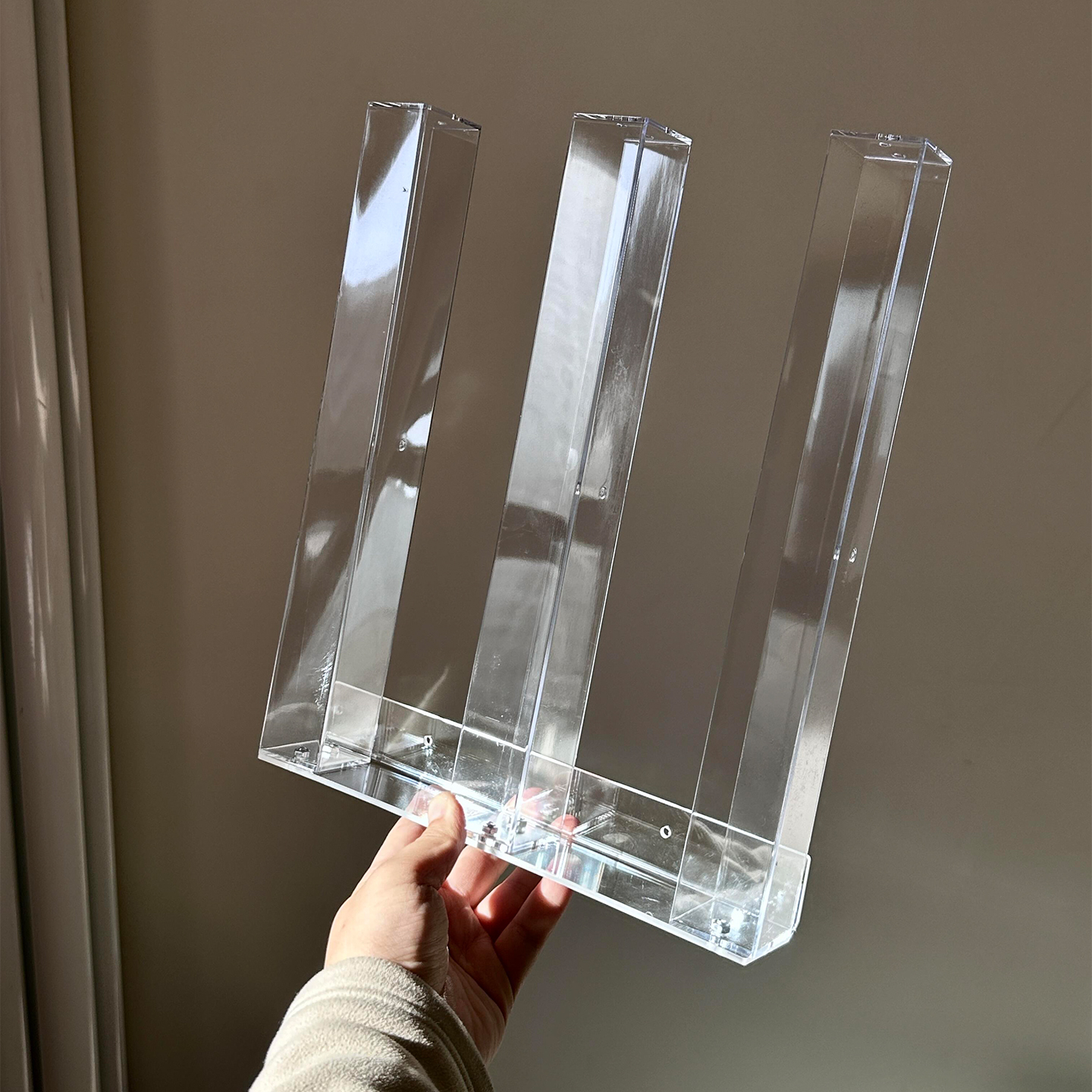 【家居好物】柜门内侧收纳神器亚克力壁挂免打孔多层置物架储物架