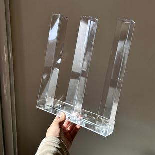【家居好物】柜门内侧收纳神器亚克力壁挂免打孔多层置物架储物架