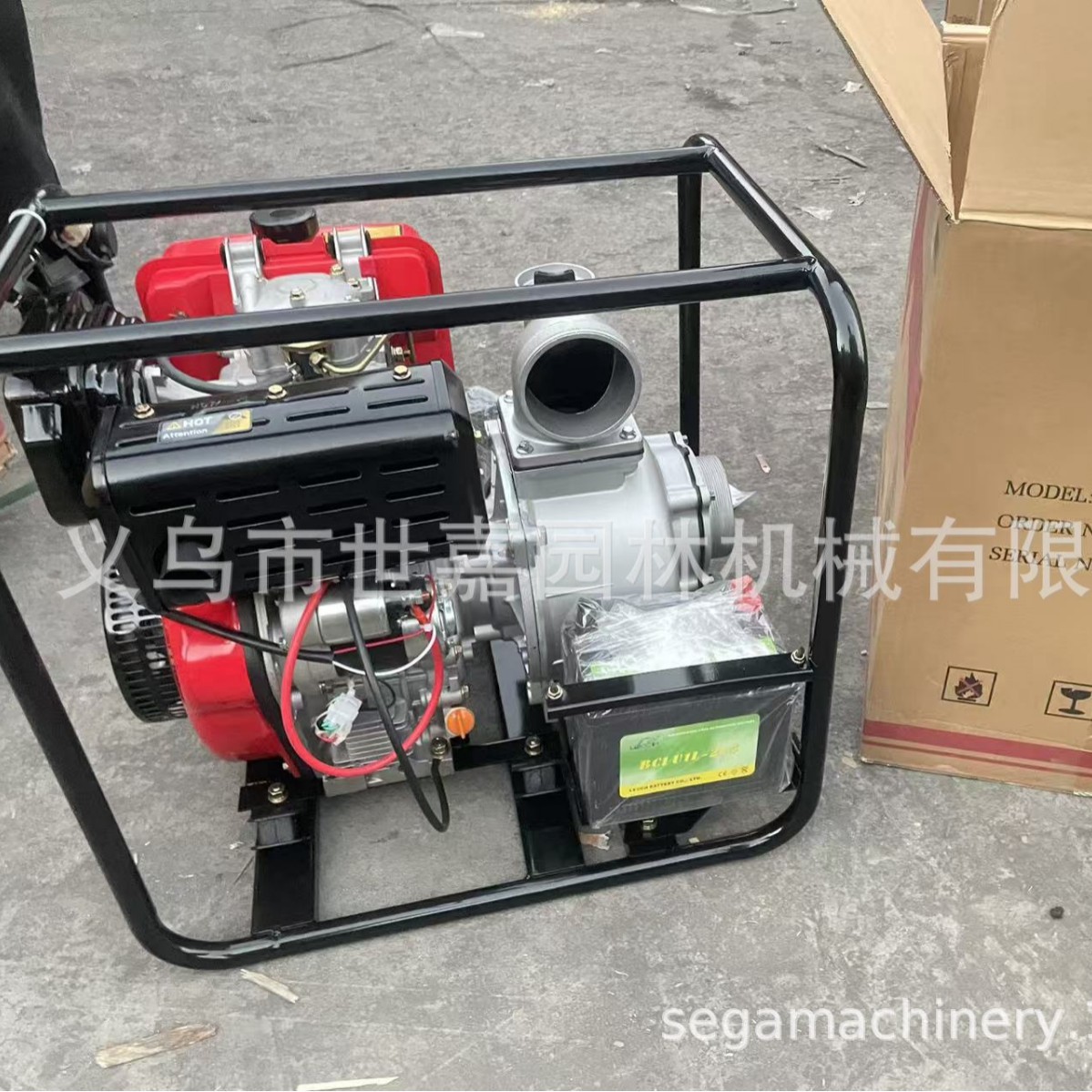 4寸3寸2寸大流量移动式电启动柴油抽水泵排水泵一体机抽水泵