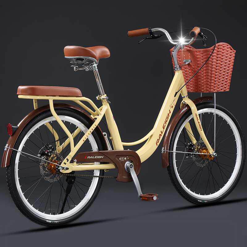 raleigh英国兰令城市通勤车24寸自行车女士变速轻便复古学生单车
