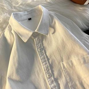全棉高级感长袖白衬衫男士春秋季新款西装内搭痞帅冬天男生衬衣服